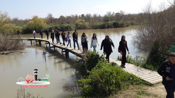 طلاب الثانوية الجديدة بالمحمية الطبيعية  الكردانة